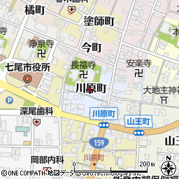 石川県七尾市川原町80周辺の地図