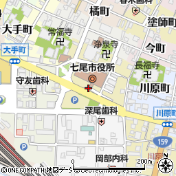 石川県七尾市袖ケ江町イ周辺の地図