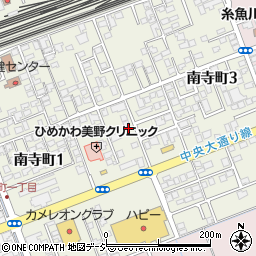 新潟県糸魚川市南寺町周辺の地図
