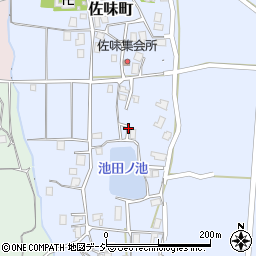 石川県七尾市佐味町ヨ周辺の地図