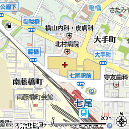 七尾市役所健康福祉部　高齢者支援課介護認定周辺の地図