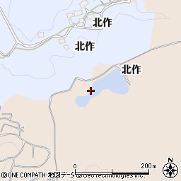 福島県いわき市平下大越北作周辺の地図