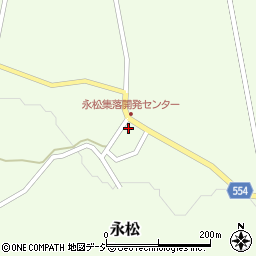 永松地区集落開発センター周辺の地図