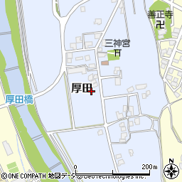 新潟県糸魚川市厚田周辺の地図