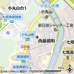 石川県七尾市小島町テ周辺の地図