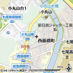石川県七尾市小島町（テ）周辺の地図