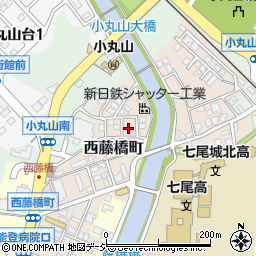 石川県七尾市西藤橋町周辺の地図