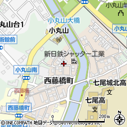石川県七尾市西藤橋町カ周辺の地図