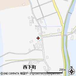 石川県七尾市西下町リ周辺の地図