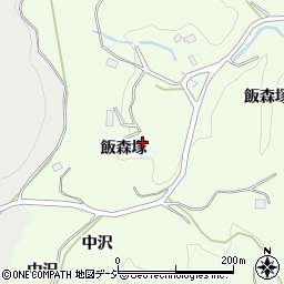 福島県いわき市内郷宮町飯森塚周辺の地図