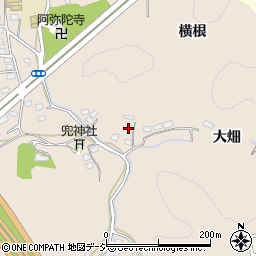 福島県いわき市内郷御厩町横根周辺の地図