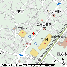 ＨｏｎｄａＣａｒｓいわき中央内郷店周辺の地図