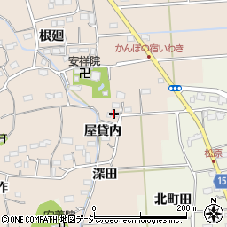 福島県いわき市平下大越屋貸内周辺の地図