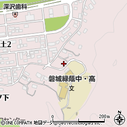 福島県いわき市平南白土勝負田周辺の地図