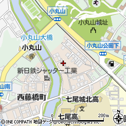 石川県七尾市西藤橋町レ周辺の地図