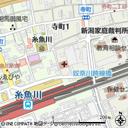 糸魚川郵便局周辺の地図