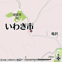 福島県いわき市平南白土竜沢13周辺の地図