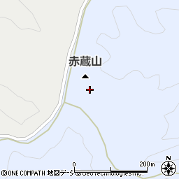 赤蔵山周辺の地図