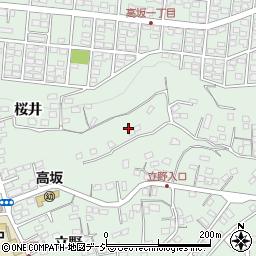福島県いわき市内郷高坂町（桜井）周辺の地図
