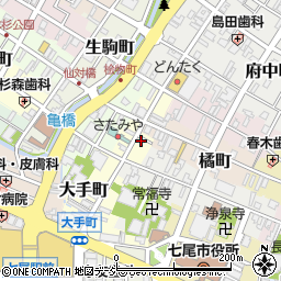 シャディサラダ館七尾大手町店周辺の地図