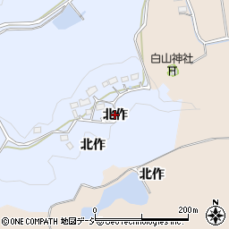 福島県いわき市平上大越北作周辺の地図