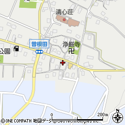 曽根田公民館周辺の地図