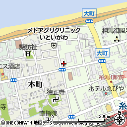 第四北越銀行糸魚川支店 ＡＴＭ周辺の地図