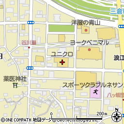 ユニクロいわき平店周辺の地図