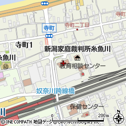 糸魚川商工会議所周辺の地図
