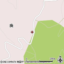 新潟県十日町市庚周辺の地図