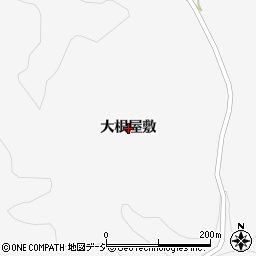 福島県東白川郡鮫川村石井草大根屋敷周辺の地図