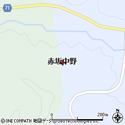 福島県東白川郡鮫川村赤坂中野周辺の地図
