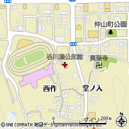 谷川瀬公民館周辺の地図