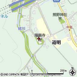 陽厳寺周辺の地図