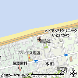 糸魚川地区公民館周辺の地図