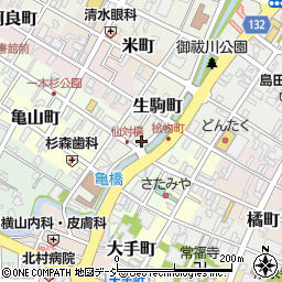 戸田時計店周辺の地図