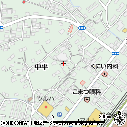福島県いわき市内郷高坂町中平17周辺の地図