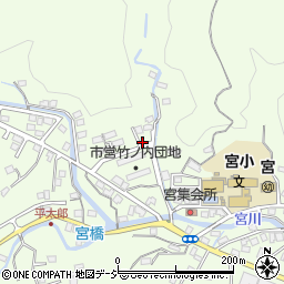 福島県いわき市内郷宮町竹之内周辺の地図