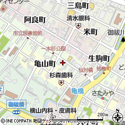 高沢ローソク店周辺の地図