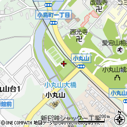 七尾市小丸山ゲートボール場周辺の地図