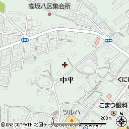 福島県いわき市内郷高坂町中平25周辺の地図