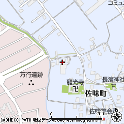 石川県七尾市佐味町森山周辺の地図