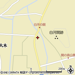福島県白河市旗宿（白河内）周辺の地図