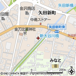 石川県七尾市矢田新町ロ周辺の地図