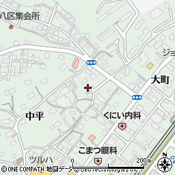 福島県いわき市内郷高坂町中平3周辺の地図
