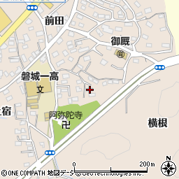 福島県いわき市内郷御厩町下宿118周辺の地図