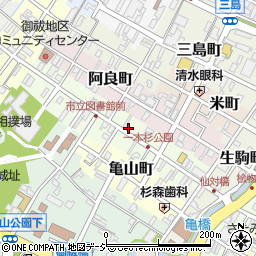 石川県七尾市一本杉町周辺の地図