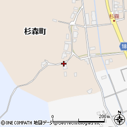 石川県七尾市杉森町タ周辺の地図