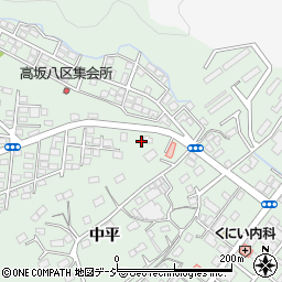 福島県いわき市内郷高坂町中平103周辺の地図