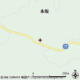 福島県東白川郡鮫川村赤坂西野本坂82周辺の地図